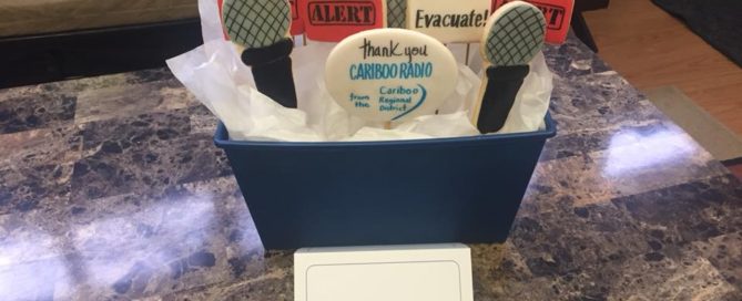 Thank you cookies from the Cariboo Regional District