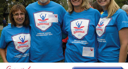 Parkinson’s SuperWalk in Centennial Park 100 Mile House BC