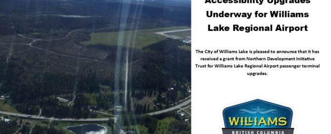 Accessibility Upgrades Underway for Williams Lake Regional Airport