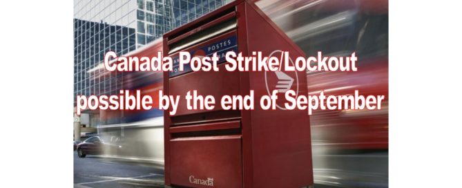 Canada Post Strike/Lockout possible by the end of September