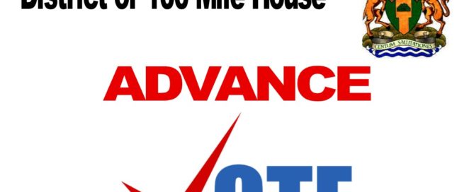 100 Mile House Municipal ADVANCE VOTING -  October 10th, 2018