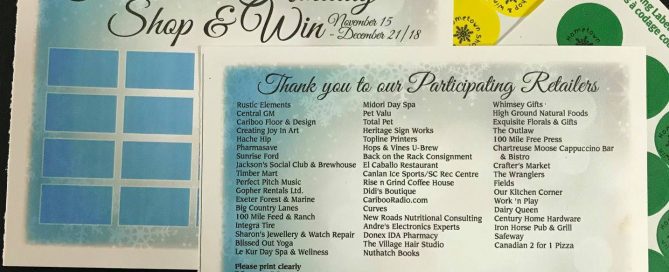 Events coming up in 100 Mile House and South Cariboo area November 30th - December 21st 2018