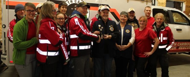 Smiles a mile wide as an 8-year long dream comes true for the South Cariboo Search and Rescue.