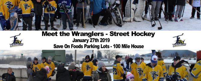 Street Hockey Fun With The 100 Mile House Wrangler and Local Youth