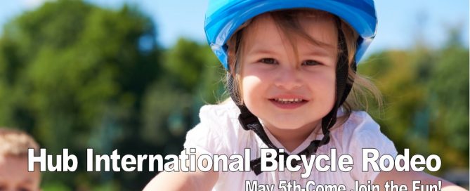 The Hub International Bicycle Rodeo is ready to roll again May 5th-Come Join the Fun