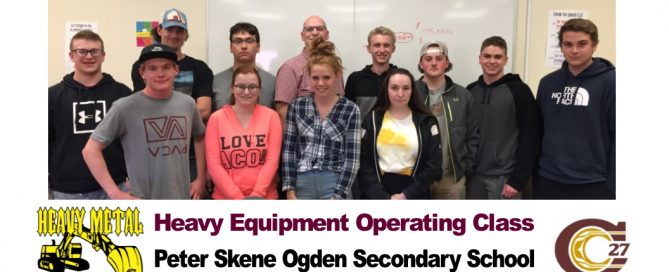 Peter Skene Ogden Heavy Metal Rocks Class ready to move earth