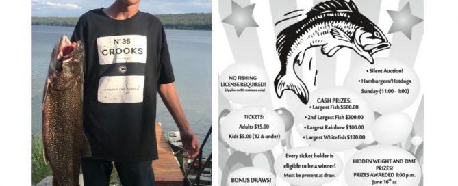 350 Tickets Sold for the 19th Lac La Hache Father's Day Fishing Derby