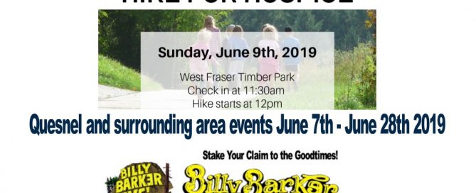 Quesnel and surrounding area events June 7th - June 28th 2019