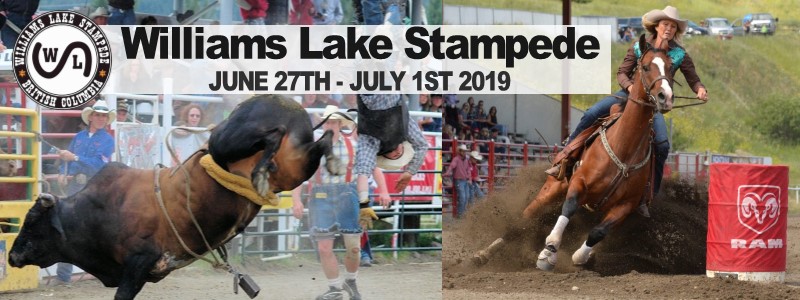 Williams Lake Stampede June 27th - July 1st 2019