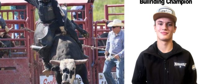 Logan Parent take the number one spot in bullriding at the 54th Annual Quesnel Rodeo