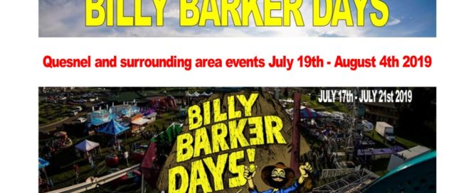 Quesnel and surrounding area events July 19th - August 4th 2019