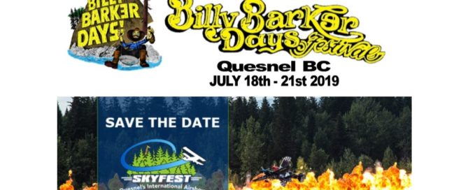 Quesnel and surrounding area events July 4th - August 4th 2019