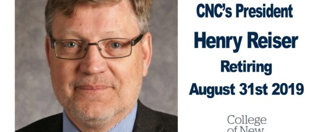 CNC president Henry Reiser prepares to retire at the end of August 31st 2019