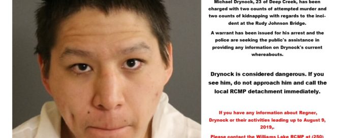 Williams Lake RCMP identify second male charged with kidnapping and attempted murder