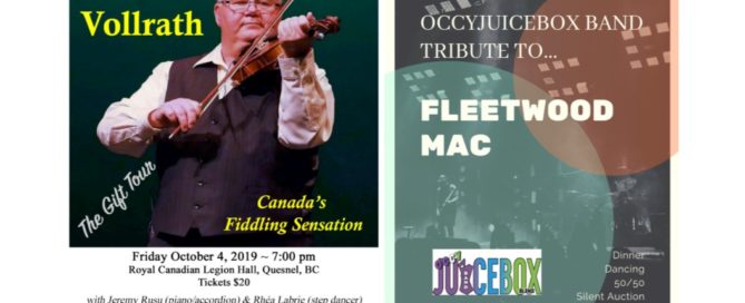Happening in Quesnel and surrounding area October 3rd - October 14th 2019