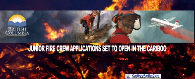 JUNIOR FIRE CREW APPLICATIONS SET TO OPEN IN THE CARIBOO