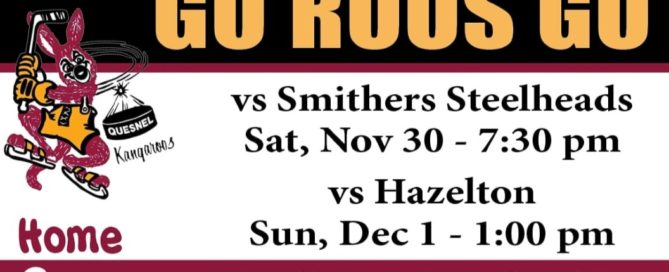 Happening in Quesnel and surrounding area November 29th - December 1st 2019