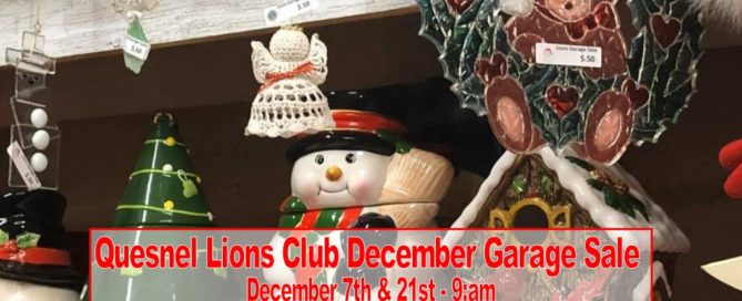 Happening in Quesnel and surrounding area December 6th - December 11th 2019