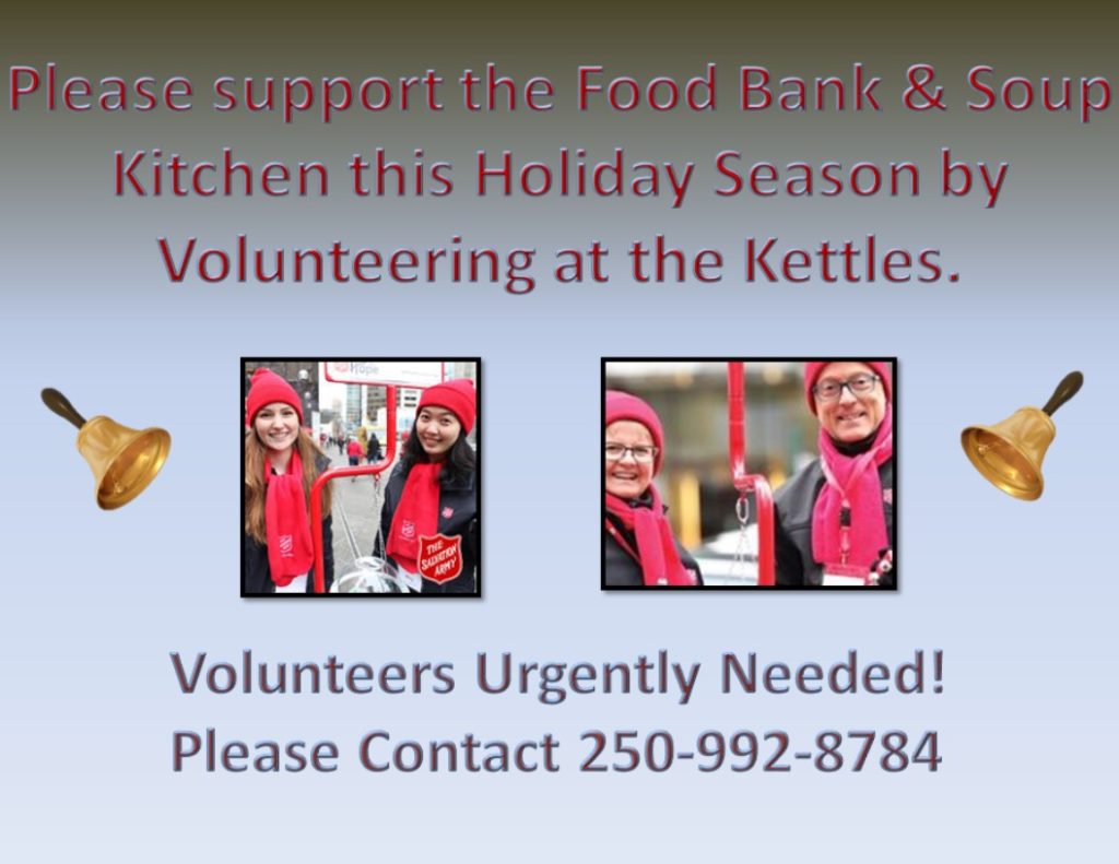 Quesnel Soup Kitchen Volunteers Needed