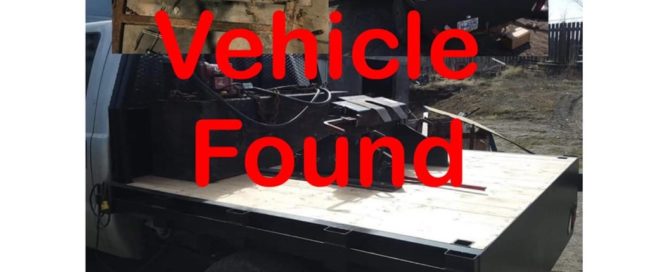 F-350 Ford truck with a customized flat deck has been recovered