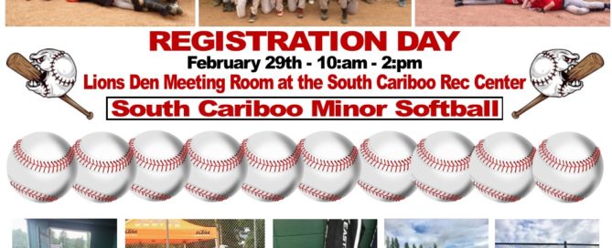 South Cariboo Minor Softball Registration Day 2020