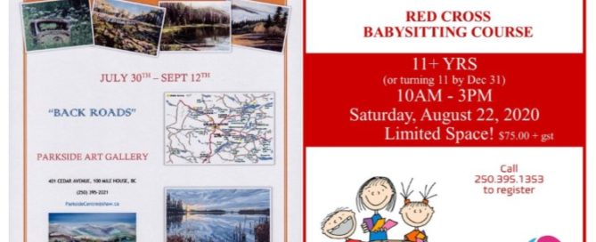 Things to do and places to stay in the south Cariboo area August 13th - September 12 2020