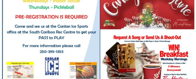 Happening in the South Cariboo Area November 13th - November 30th 2020