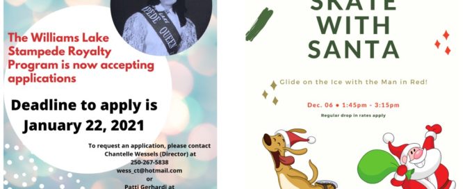 Happening in Williams Lake and surrounding area December 4th - December 19th 2020